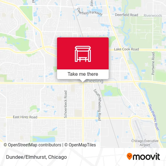 Dundee/Elmhurst map