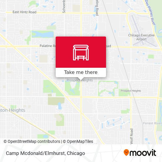 Camp Mcdonald/Elmhurst map