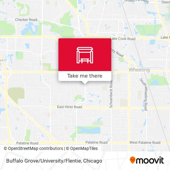 Buffalo Grove / University / Flentie map