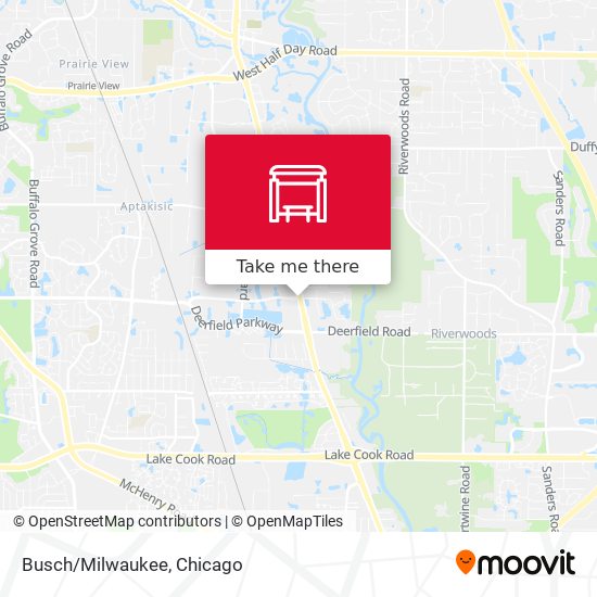 Busch/Milwaukee map