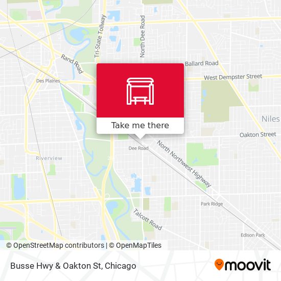 Busse Hwy & Oakton St map