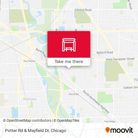 Potter Rd & Mayfield Dr map