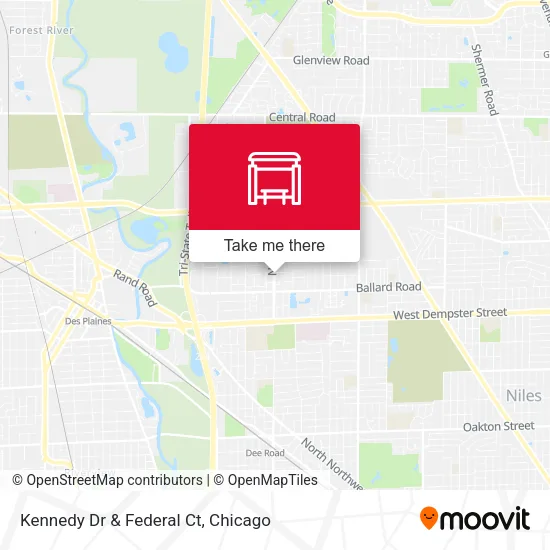 Kennedy Dr & Federal Ct map