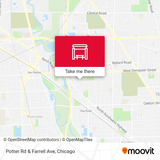 Potter Rd & Farrell Ave map