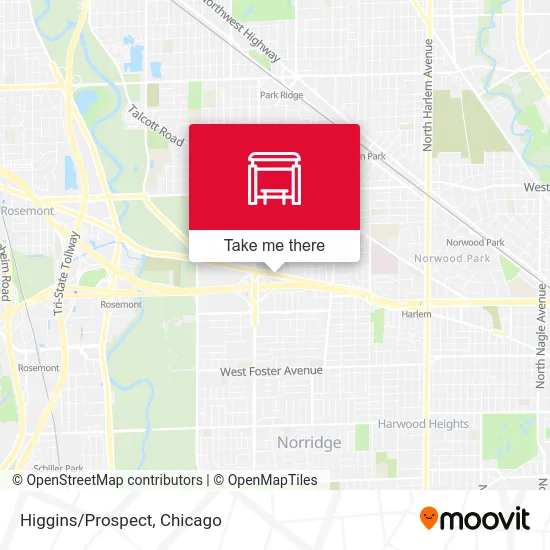 Higgins/Prospect map