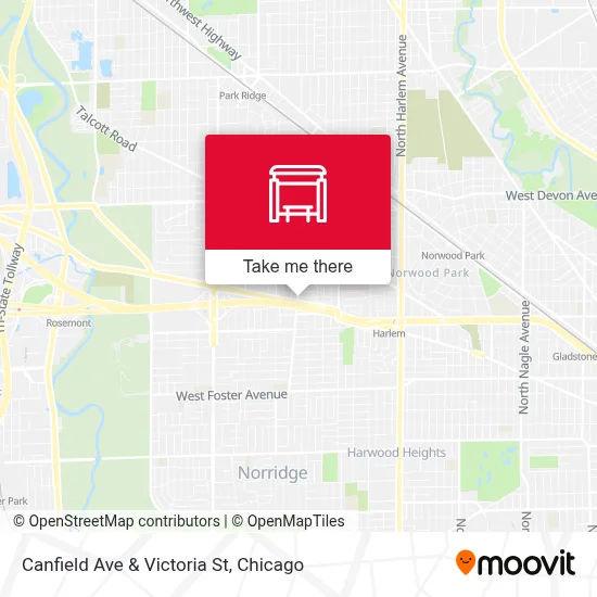 Canfield Ave & Victoria St map