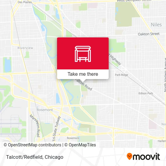 Talcott/Redfield map