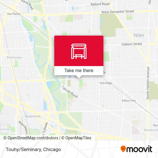 Touhy/Seminary map