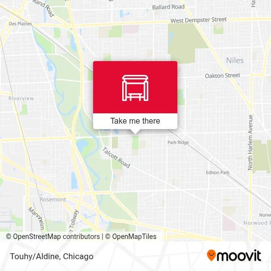 Touhy/Aldine map