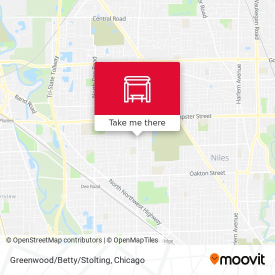 Greenwood/Betty/Stolting map