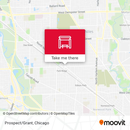 Mapa de Prospect/Grant