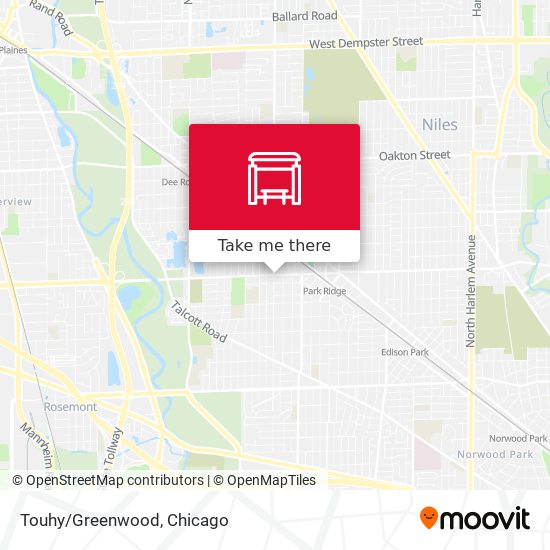 Touhy/Greenwood map