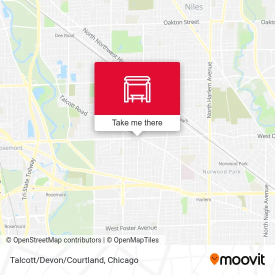 Talcott/Devon/Courtland map