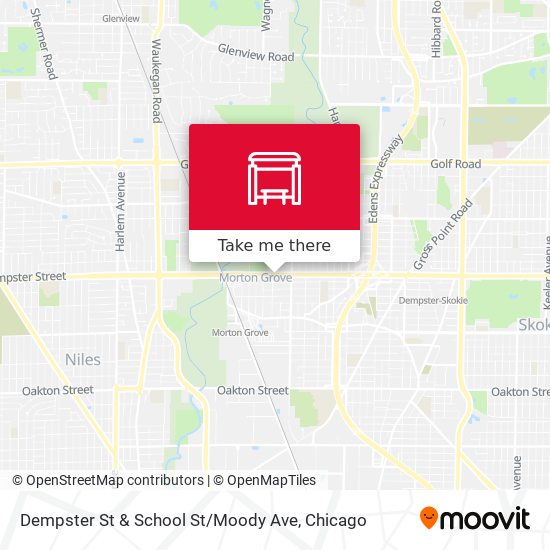 Dempster St & School St / Moody Ave map