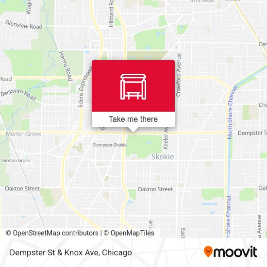 Mapa de Dempster St & Knox Ave