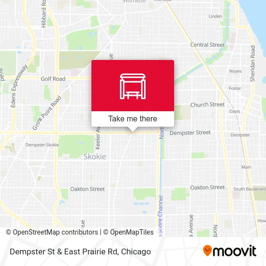 Dempster St & East Prairie Rd map