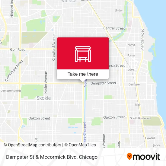 Dempster St & Mccormick Blvd map
