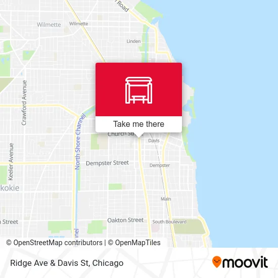 Mapa de Ridge Ave & Davis St