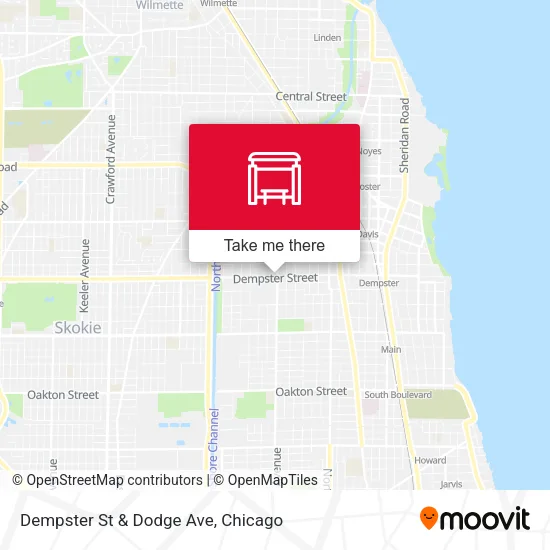 Mapa de Dempster St & Dodge Ave