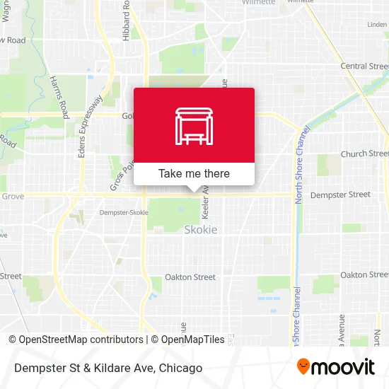 Dempster St & Kildare Ave map