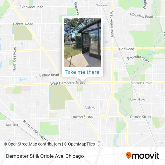 Mapa de Dempster St & Oriole Ave