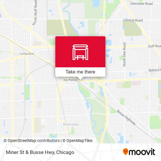 Mapa de Miner St & Busse Hwy