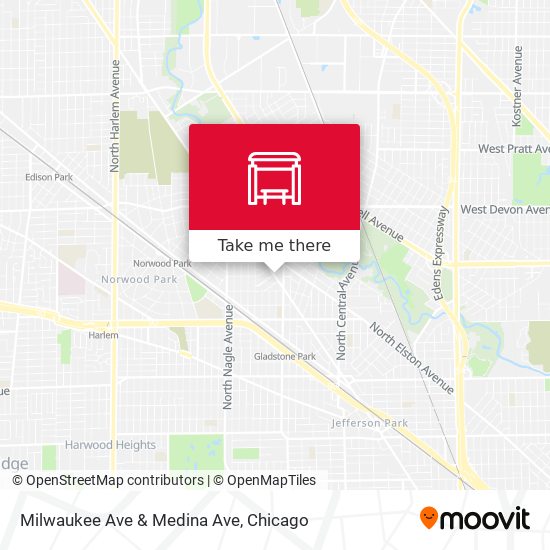 Milwaukee Ave & Medina Ave map