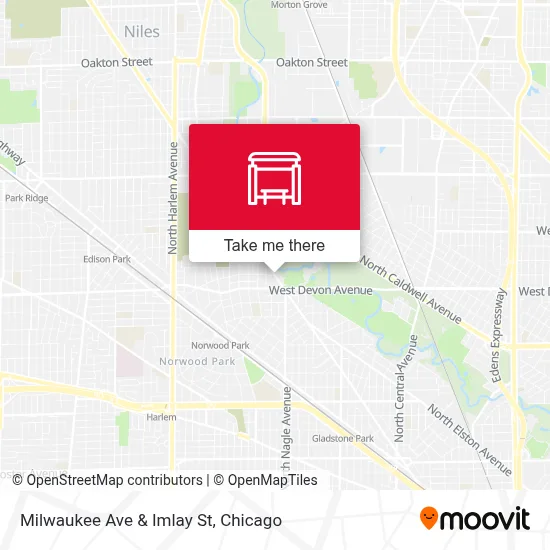 Milwaukee Ave & Imlay St map