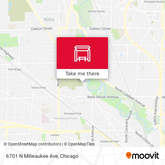 6701 N Milwaukee Ave map