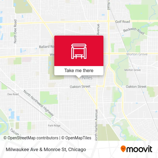 Milwaukee Ave & Monroe St map