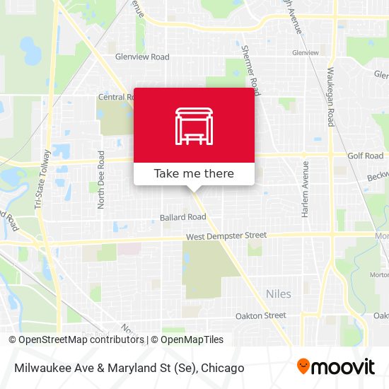 Milwaukee Ave & Maryland St (Se) map