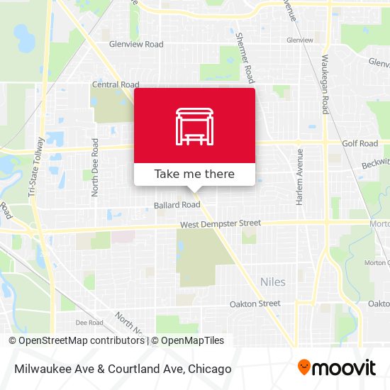 Milwaukee Ave & Courtland Ave map