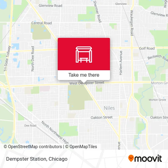 Dempster Station map