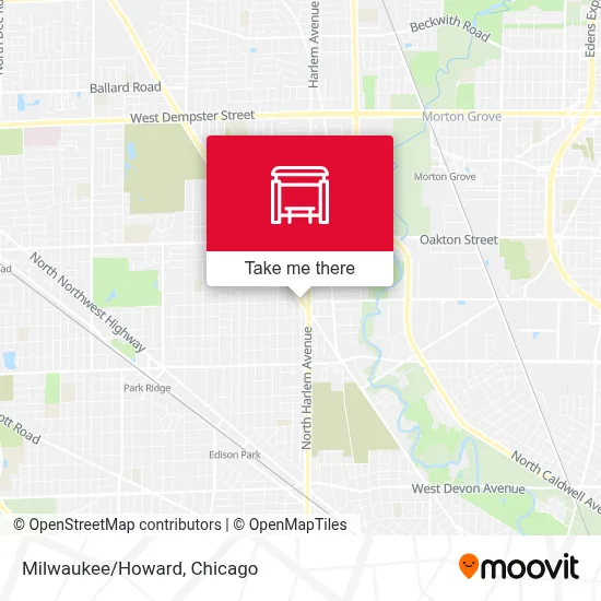 Milwaukee/Howard map