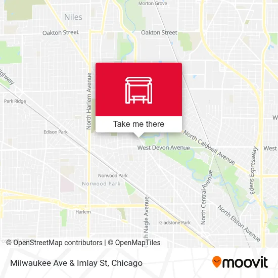Milwaukee Ave & Imlay St map