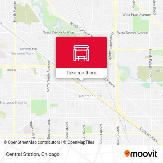 Central Station map