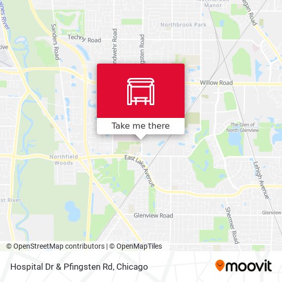 Hospital Dr & Pfingsten Rd map