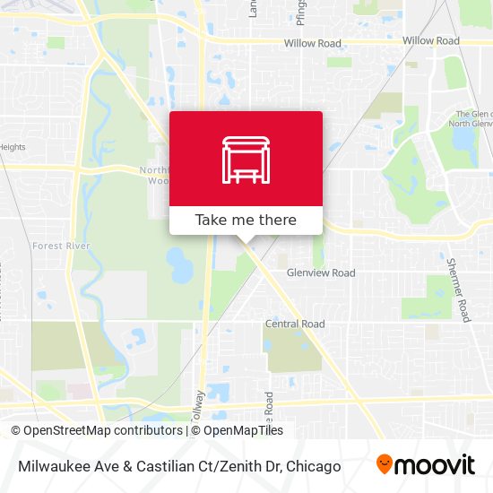 Milwaukee Ave & Castilian Ct / Zenith Dr map