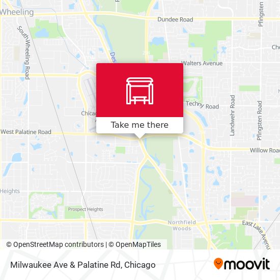 Milwaukee Ave & Palatine Rd map