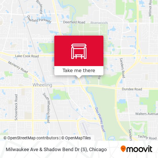 Mapa de Milwaukee Ave & Shadow Bend Dr