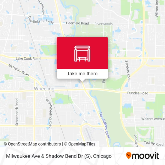 Milwaukee Ave & Shadow Bend Dr map