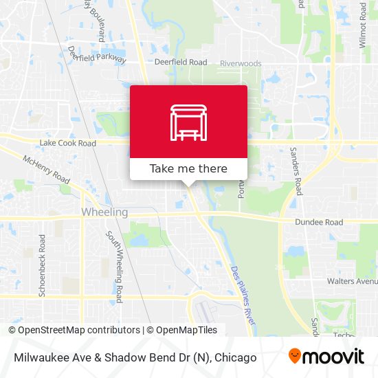 Milwaukee Ave & Shadow Bend Dr (N) map