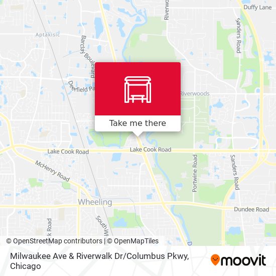 Mapa de Milwaukee Ave & Riverwalk Dr / Columbus Pkwy