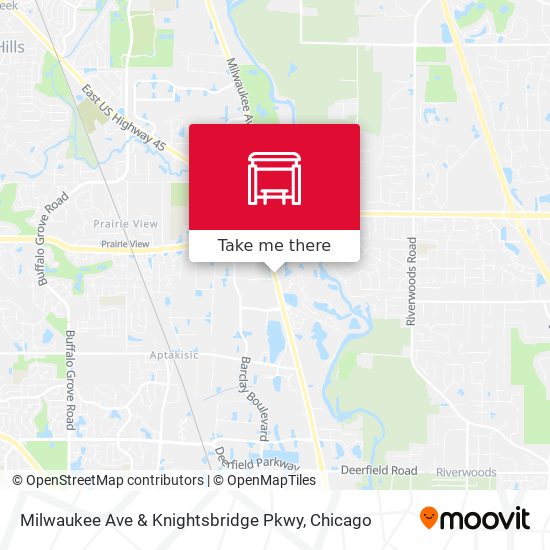 Mapa de Milwaukee Ave & Knightsbridge Pkwy