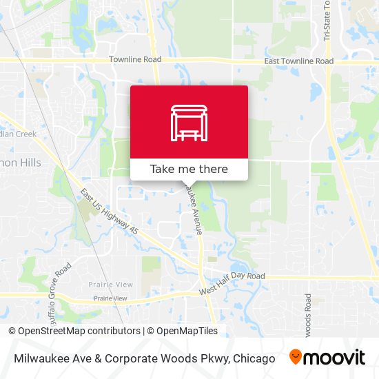Milwaukee Ave & Corporate Woods Pkwy map