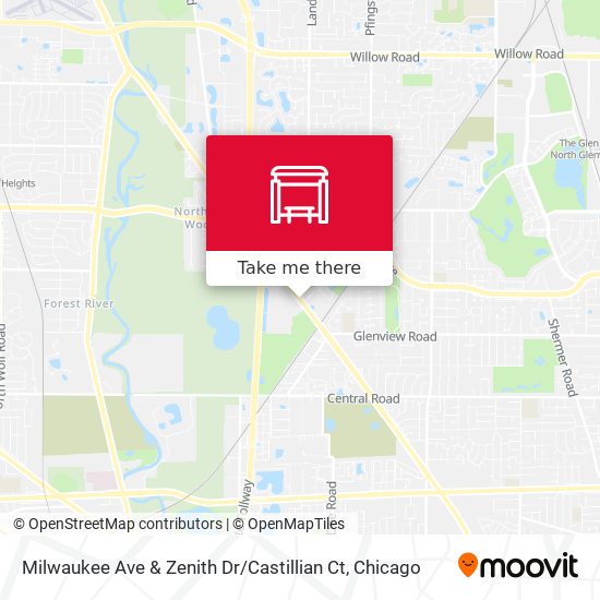 Milwaukee Ave & Zenith Dr / Castillian Ct map