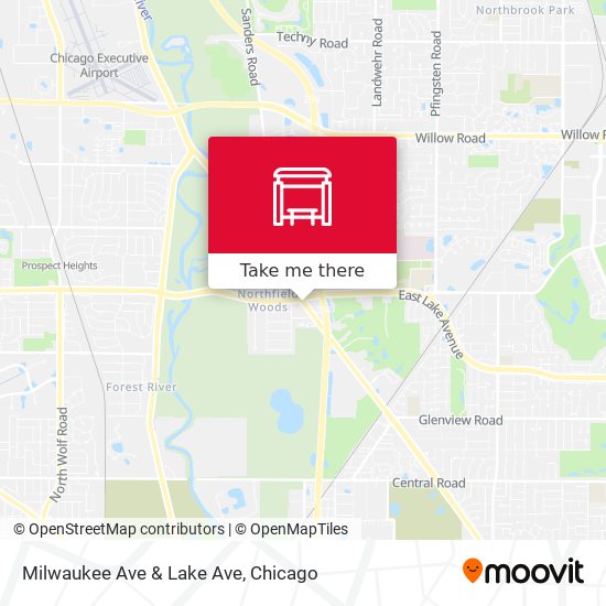 Mapa de Milwaukee Ave & Lake Ave