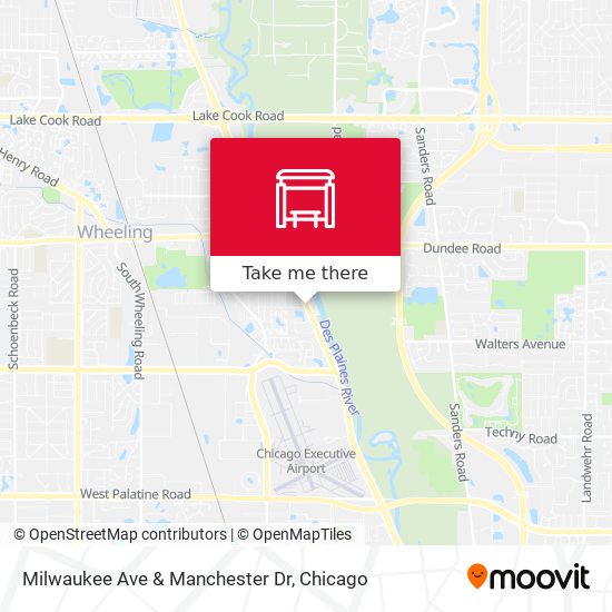 Milwaukee Ave & Manchester Dr map