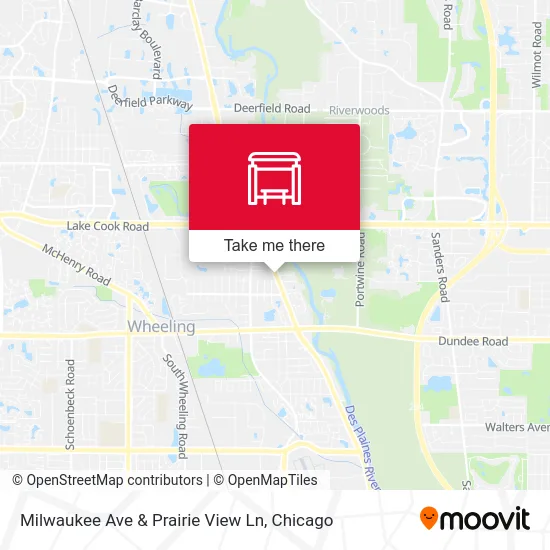 Milwaukee Ave & Prairie View Ln map