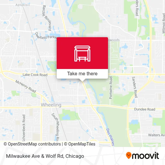 Milwaukee Ave & Wolf Rd map